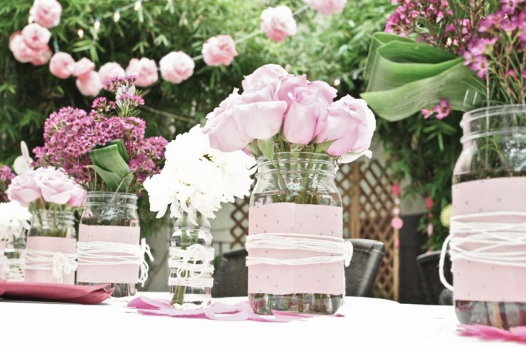 Wedding-Flower-Centerpieces-Pink-Roses-Flowers-For-Garden-Wedding-Decoration-970x644